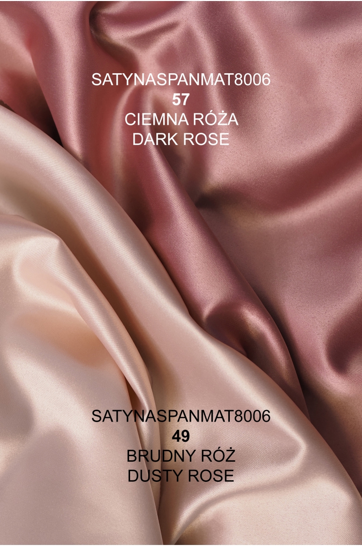 CIENKA SATYNA PODSZEWKOWA MATOWA SPANDEX 8006