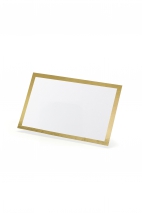Wizytówki na stół - Ramka, złoty, 9,5x5,5cm