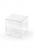 Pudełeczka kwadratowe, transparentne, 5x5x5cm