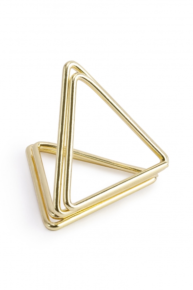Place card holders Triangles, gold, 2.3 cm