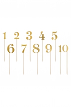 Tischnummern, gold, 25,5-26,5cm