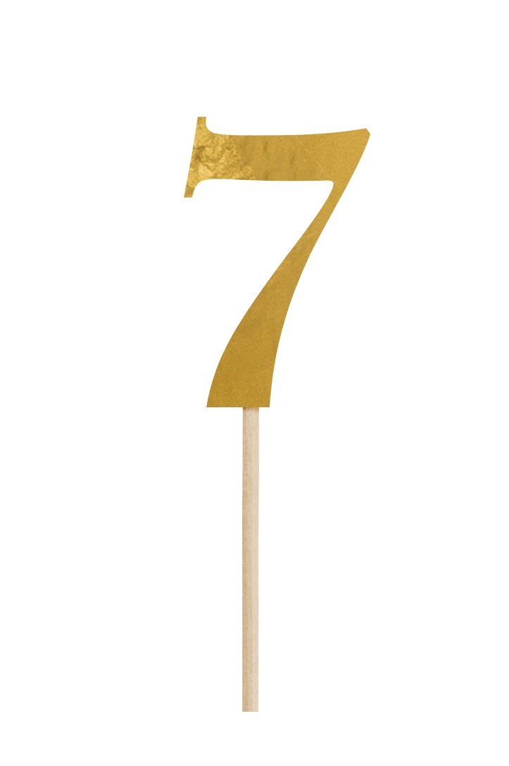 Table numbers, gold, 25.5-26.5cm