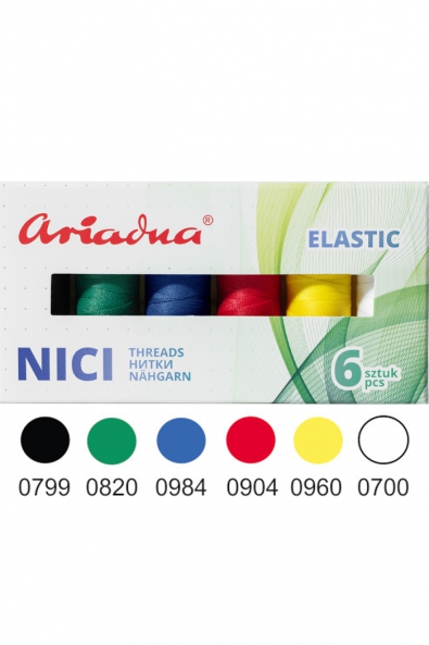 Thread Set Artyn Sport Flex 120/180m, 6 Colors