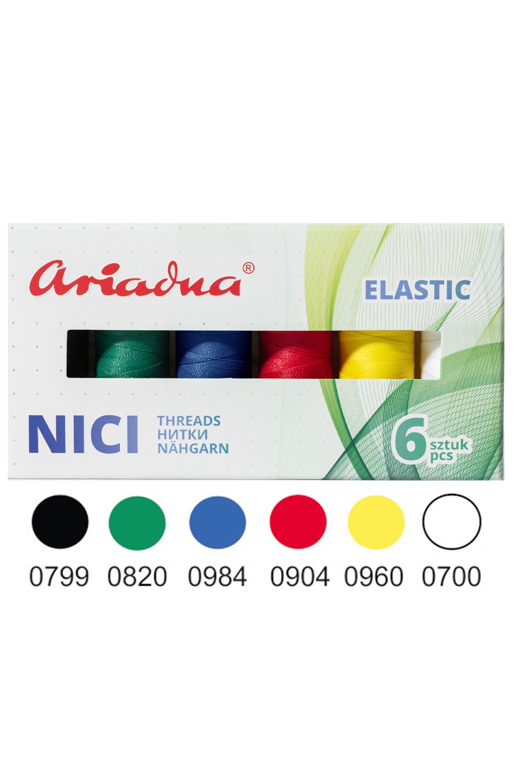 Thread Set Artyn Sport Flex 120/180m, 6 Colors