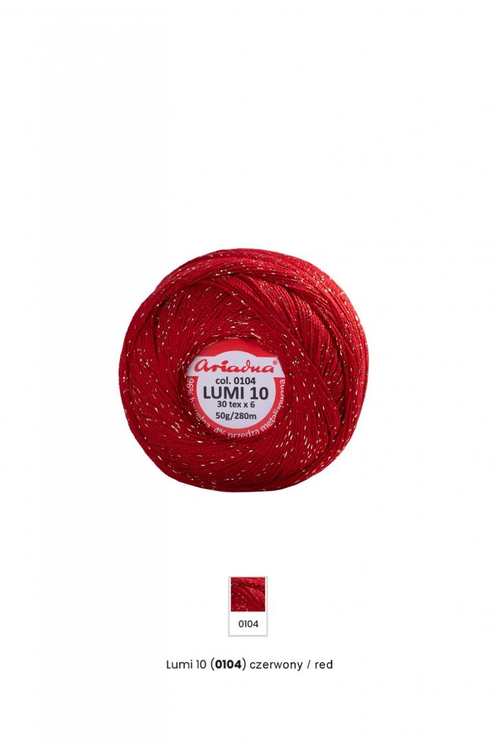 Lumi Metallic Crochet Thread 10, 50g, 280m