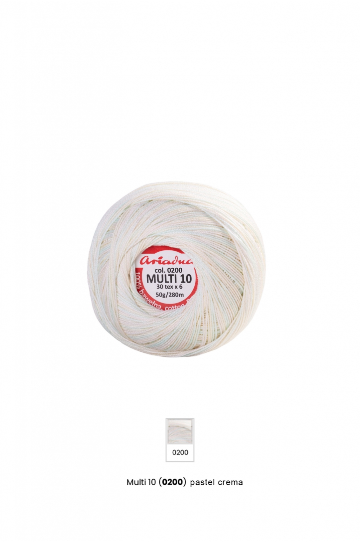 Multicolor Crochet Thread 10, 50g 280m