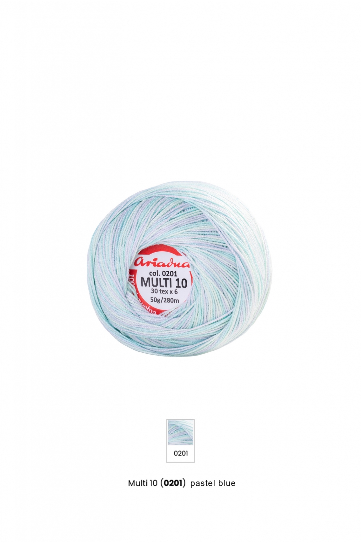 Multicolor Crochet Thread 10, 50g 280m