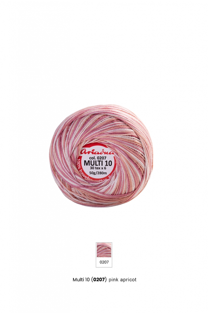 Multicolor Crochet Thread 10, 50g 280m