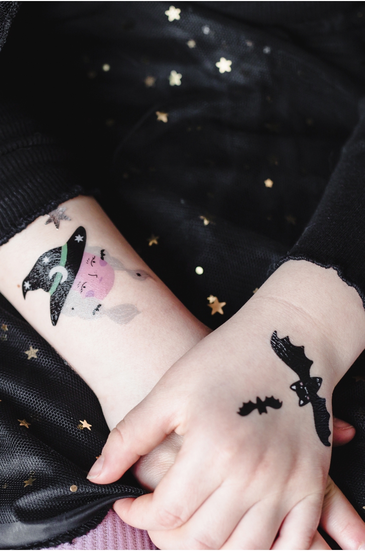 Temporary tattoos Halloween mix