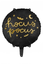 Balon foliowy Hocus Pocus, 45 cm, czarny