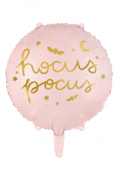 Foil balloon Hocus Pocus, 45 cm, pink