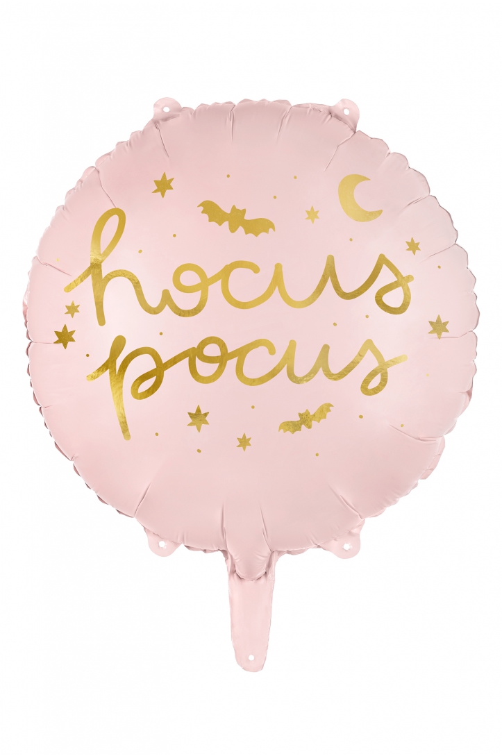 Foil balloon Hocus Pocus, 45 cm, pink