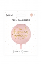 Foil balloon Hocus Pocus, 45 cm, pink