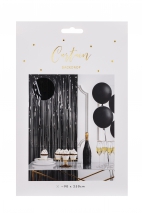 Party curtain, black, 90x250cm