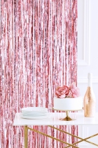 Party curtain, rose gold, 90x250cm