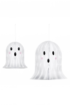 Paper Ghost Decorations, white, 20-30cm