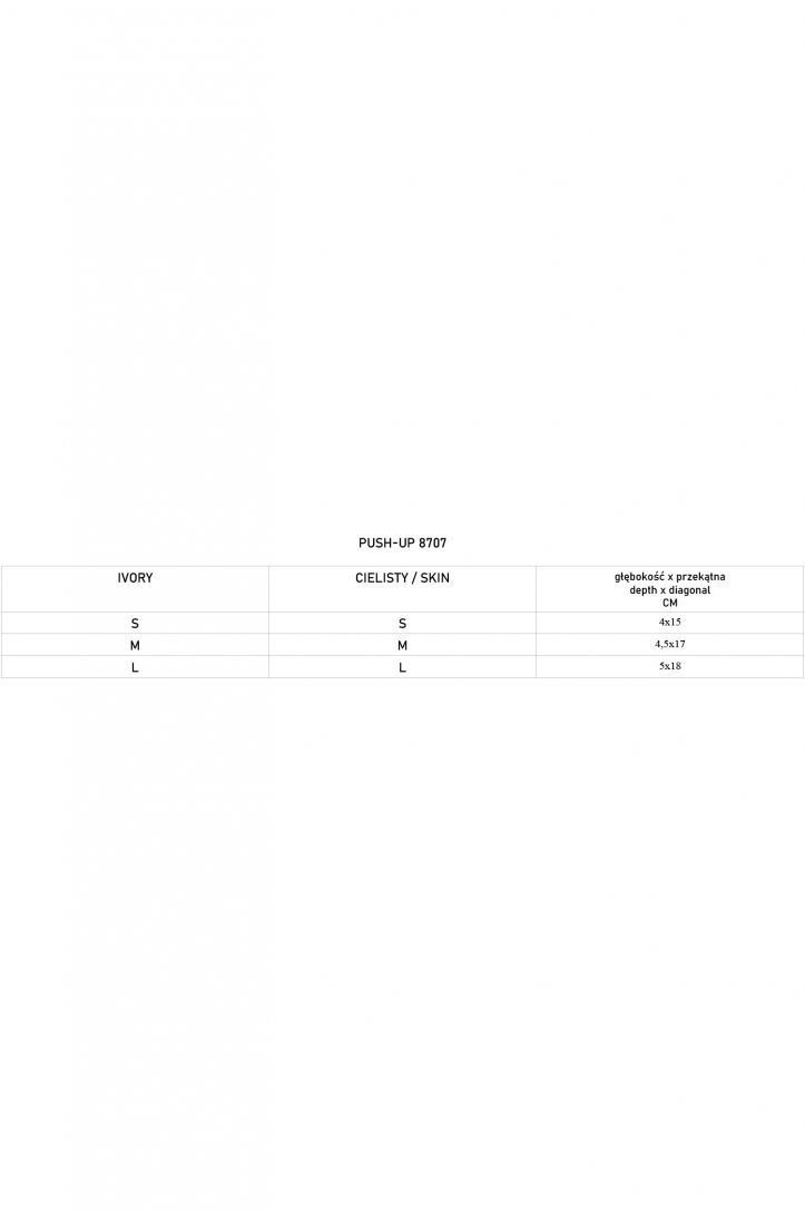 WKŁADKA PUSH UP 8707 S/70