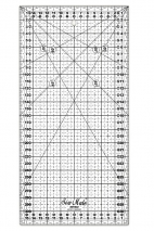 Lineal für Patschwork und Quilting, 160x320 mm, Zentimeterskala, schwarz