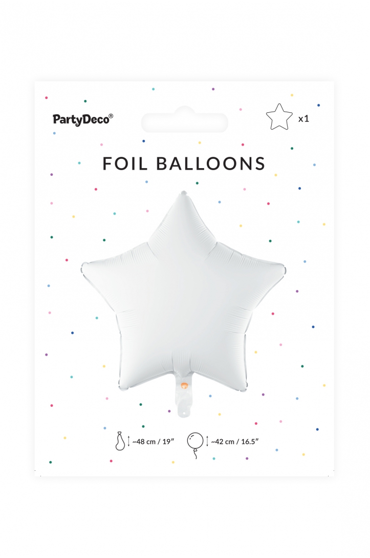 BALON FOLIOWY PASTELOWY GWIAZDKA 48 CM