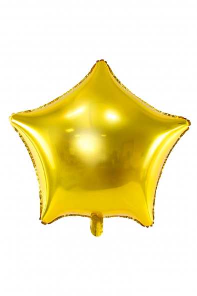  FOIL BALLOON METALLIC STAR 48 CM, GOLD