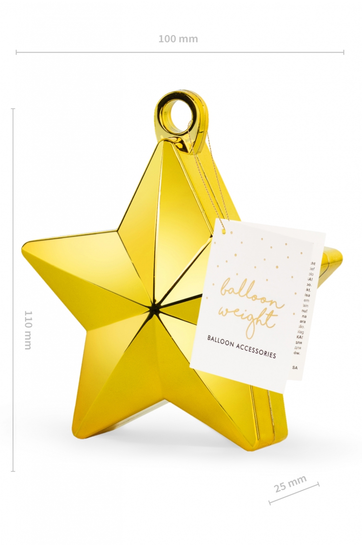 GOLD STAR BALLOON WEIGHT