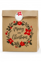 GIFT BAGS MERRY LITTLE CHRISTMAS 25x11x27cm