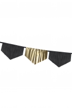 TISSUE AND FOIL FRINGE GARLAND