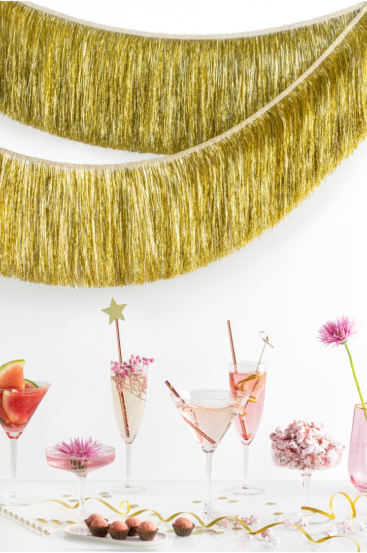 FRINGE GARLAND GOLD