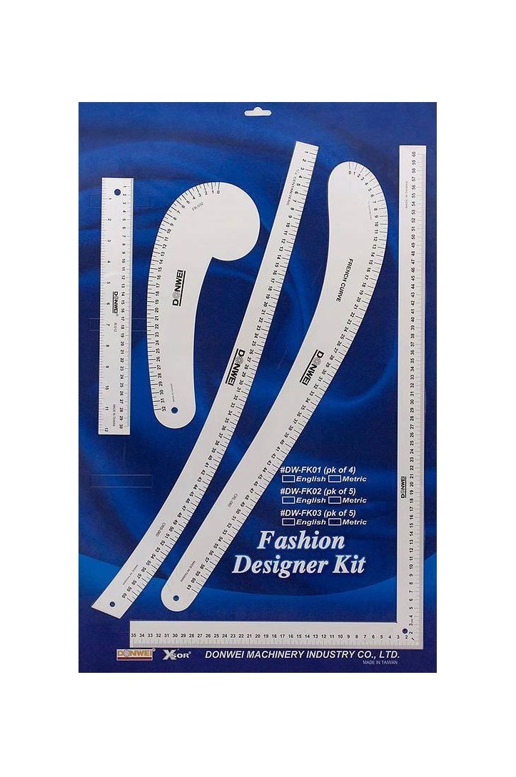 FASHION DESIGNER KIT, 5 PCS. , ALUMINIUM